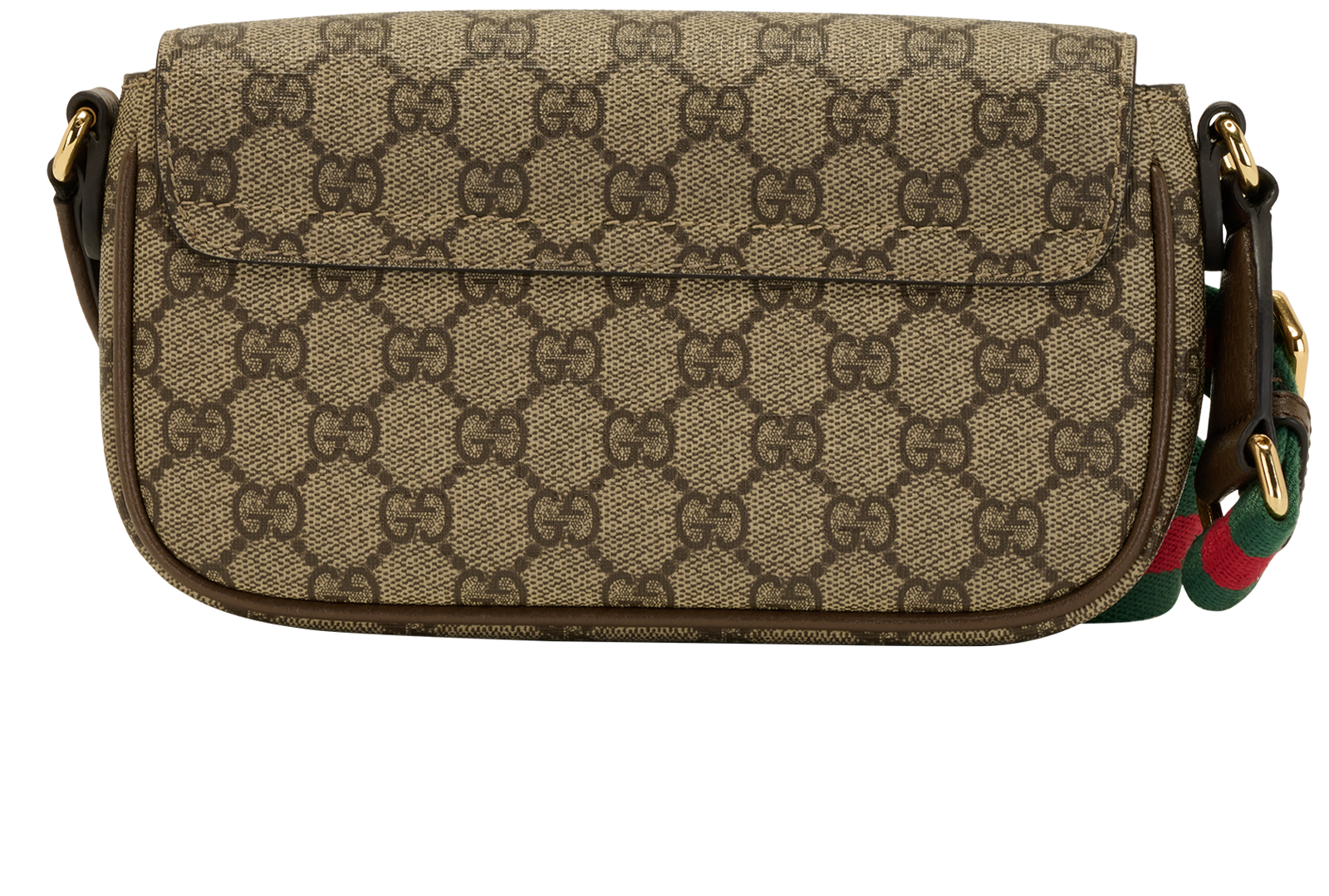 Ophidia Pochette, &pound;620, Handbags, Beige, Canvas, Back view